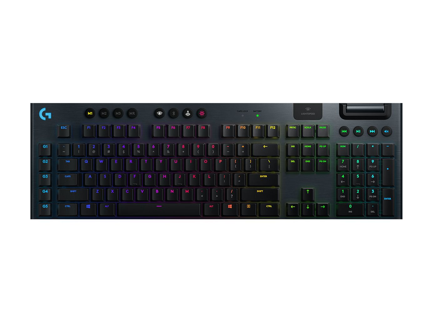 G915 LIGHTSPEED WRLS RGB MECH./GAM. KEYB GL TACTILE CARBON GER_2