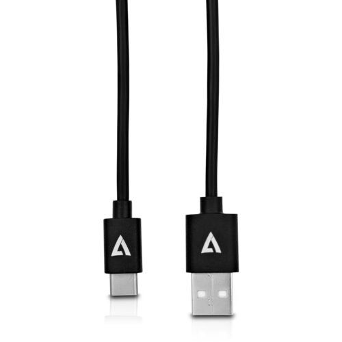 USB 2.0 A TO USB-C CABLE 1M BLK/480MBPS 3A PWR AND DATA CABLE_2