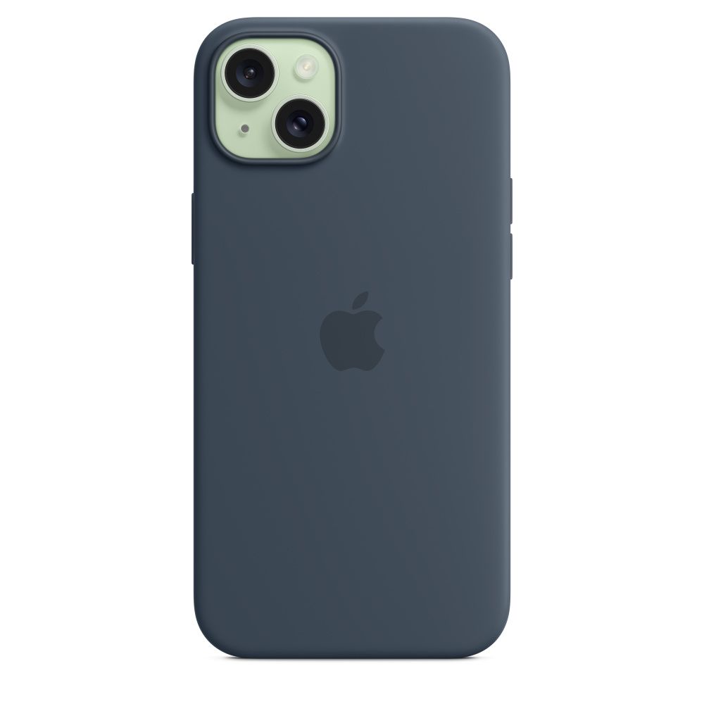 IPHONE 15 PLUS SILICONE CASE/WITH MAGSAFE - STORM BLUE_4