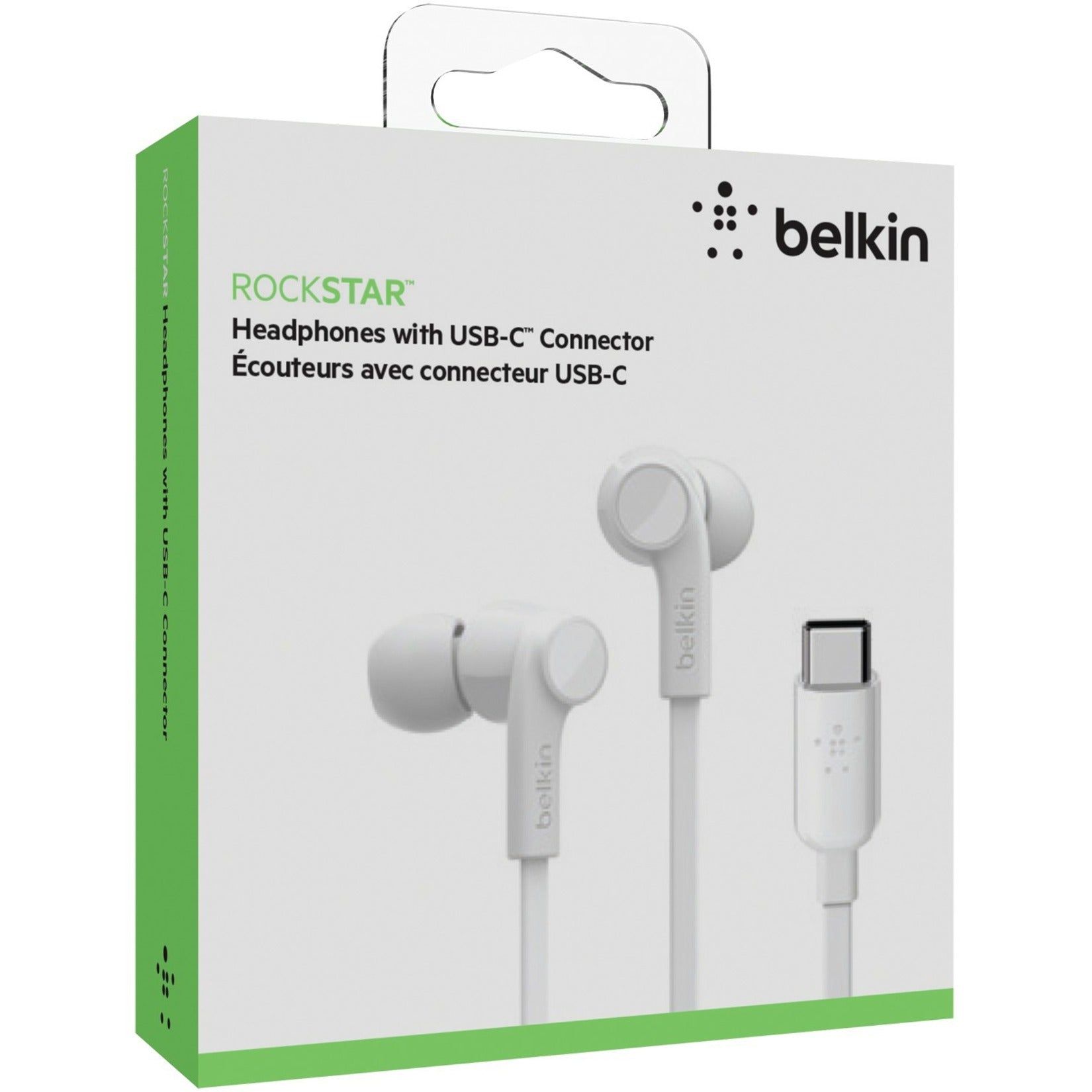 BELKIN ROCKSTAR INEAR HEADPHONE/WITH USB-C CONNECTOR WHITE_2