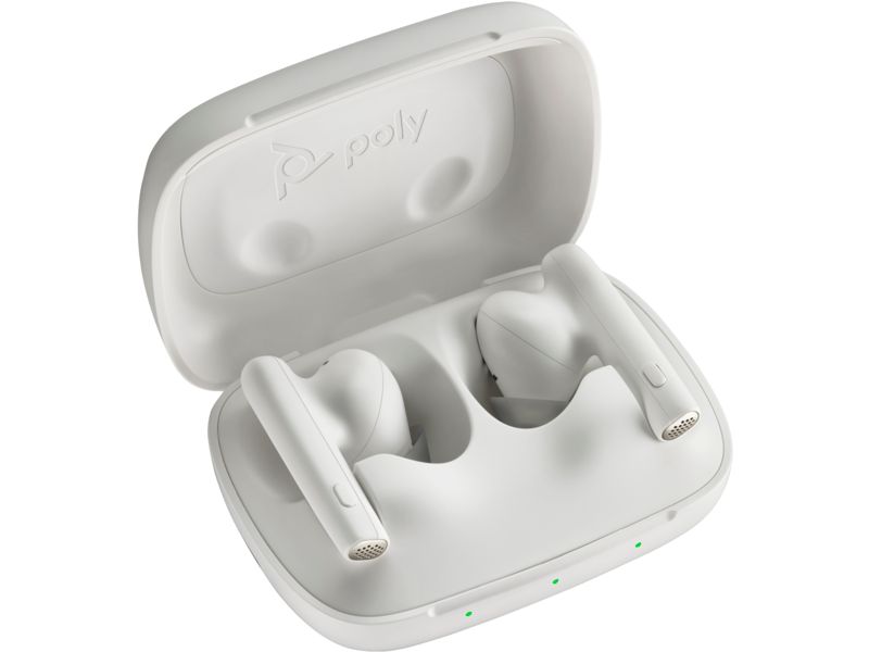 Poly Voyager Free 60 UC White Sand Earbuds +BT700 USB-A Adapter +Basic Charge Case_3