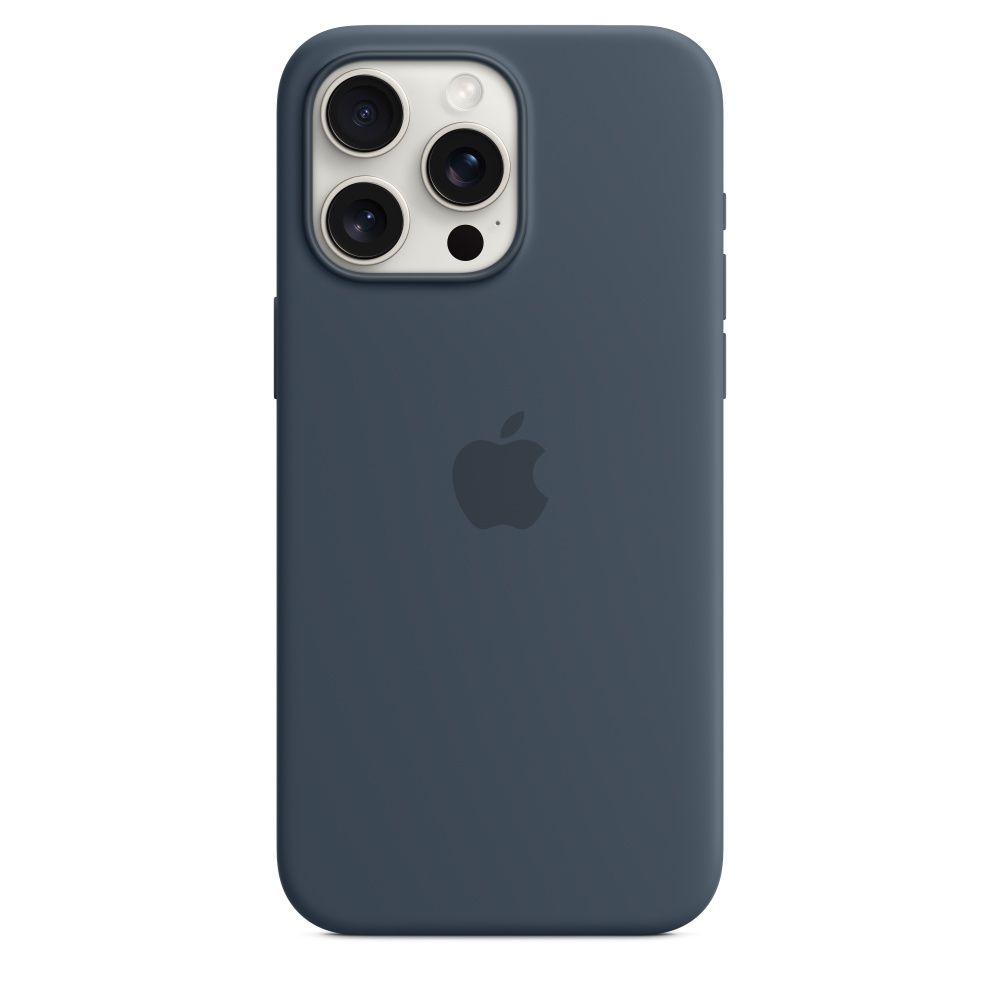 IPHONE 15 PRO MAX SILICONE CASE/WITH MAGSAFE - STORM BLUE_3