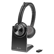 Poly Savi 7320 UC Stereo Microsoft Teams Certified DECT 1880-1900 MHz Headset EMEA - INTL English Loc  Euro plug_1