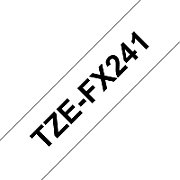 TZE-FX241 FLEXI-TAPE LAM. 18MM/8M BLACK ON WHITE_1