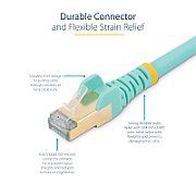 7.5 M CAT6A CABLE AQUA/SNAGLESS - SHIELDED COPPER WIRE_6