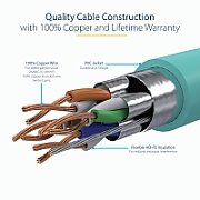 7.5 M CAT6A CABLE AQUA/SNAGLESS - SHIELDED COPPER WIRE_7