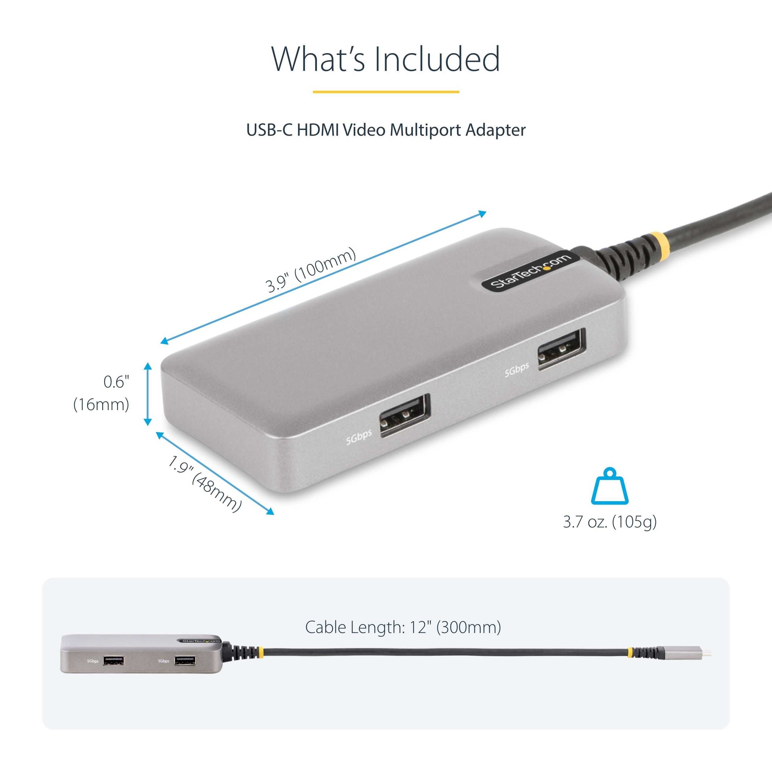 USB-C MULTIPORT ADAPTER HDMI/HDMI MINI TRAVEL DOCKING STATION_13