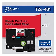 TZE-461 TAPE 36 MM - LAMINATED/8M BLACK ON RED_1