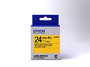 Epson Label Cartridge Pastel LK-6YBP Black/Yellow 24mm (9m)_2