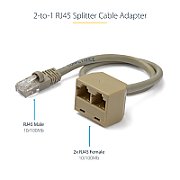 RJ45 SPLITTER CABLE ADAPTER/ADAPTER - F/M_1