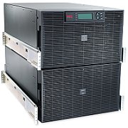 UPS APC SURT15KRMXLI, 15 kVA, 12 kW, cu management, on-line double-conversion, 8x C19, 192V VRLA, Rack 12U, Negru