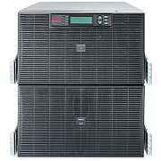 UPS APC SURT15KRMXLI, 15 kVA, 12 kW, cu management, on-line double-conversion, 8x C19, 192V VRLA, Rack 12U, Negru