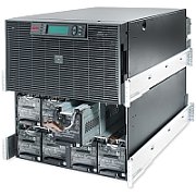 UPS APC SURT15KRMXLI, 15 kVA, 12 kW, cu management, on-line double-conversion, 8x C19, 192V VRLA, Rack 12U, Negru