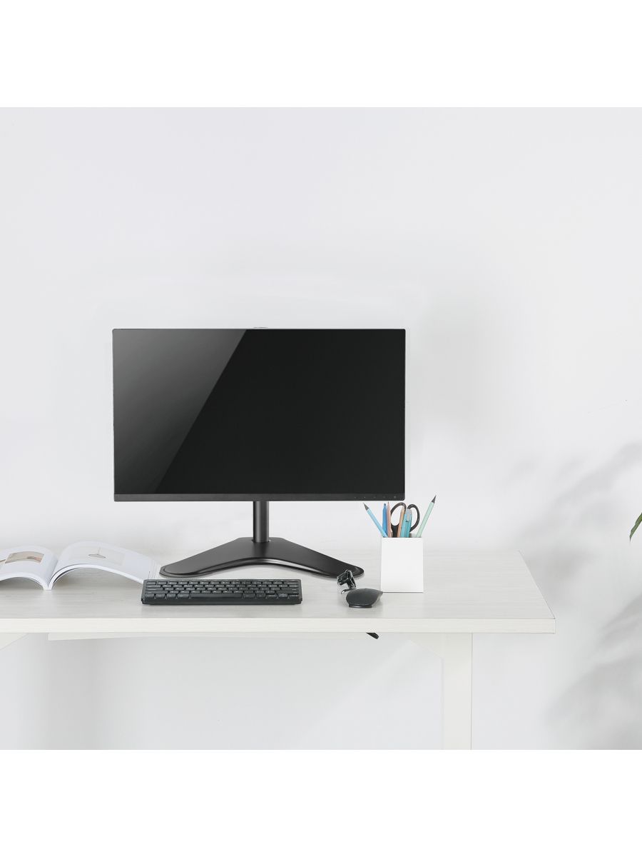 SINGLE DESKTOP MONITOR STAND/13-32IN TILT SWIVEL ROTATE_20