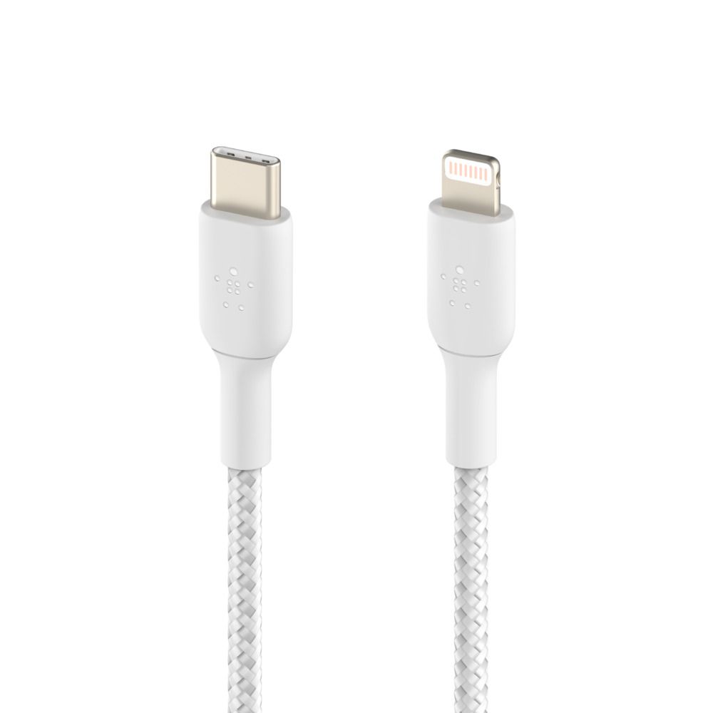 BELKIN USB-C/LIGHTNING CABLE/2M BRAIDED WHITE_3