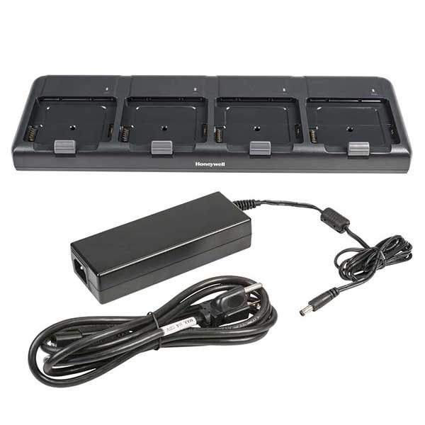 For recharging up to 4 x EDA50 / EDA51 / EDA70 batteries. Kit includes Dock, Power Supply and EU Power Cord