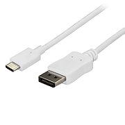 6 FT USB C TO DP CABLE - WHITE/USB C TO DP ADAPTER - WHITE_1