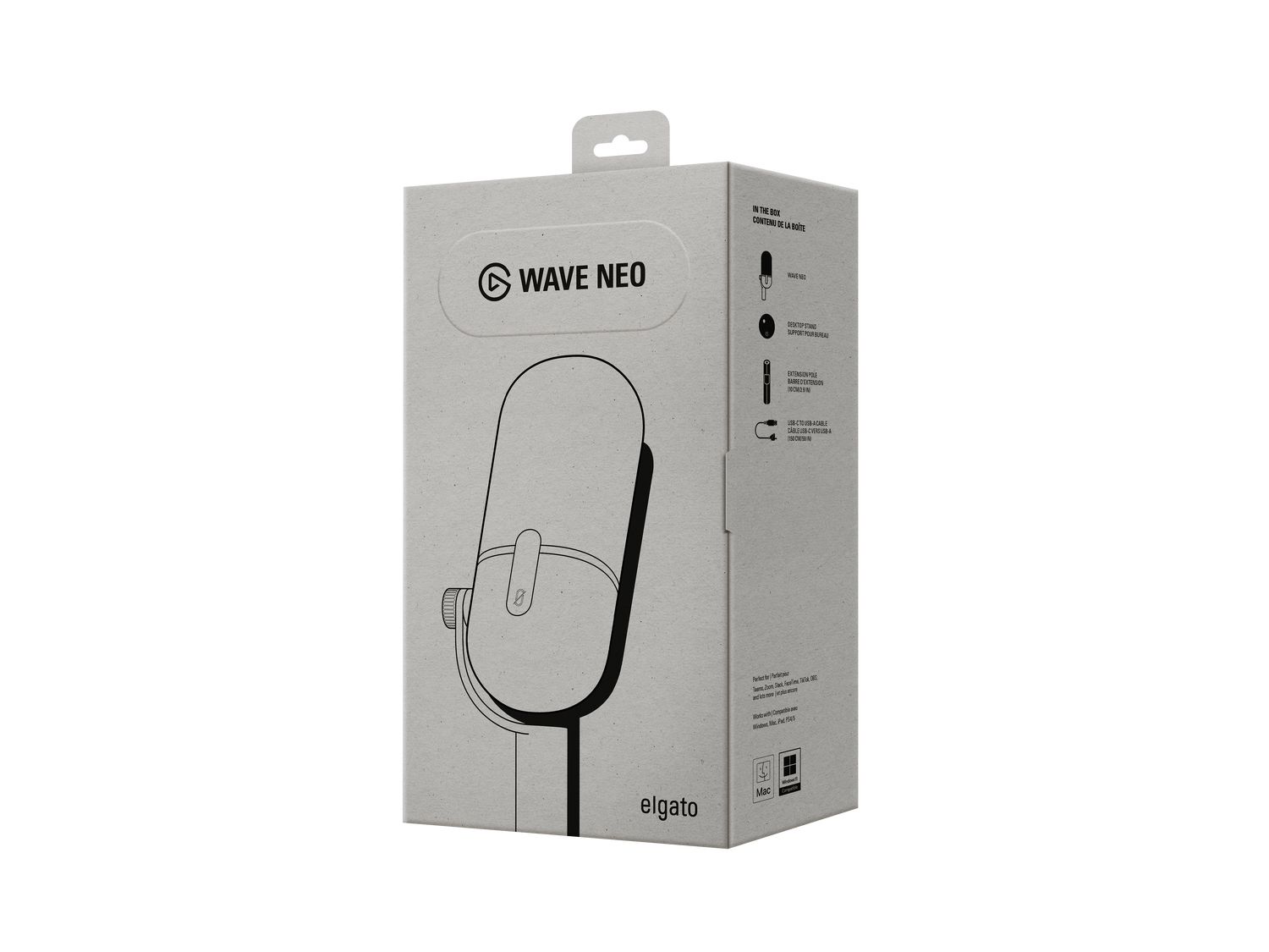 Microfon Wave Neo, USB, Plug-n-Play, Alb_7