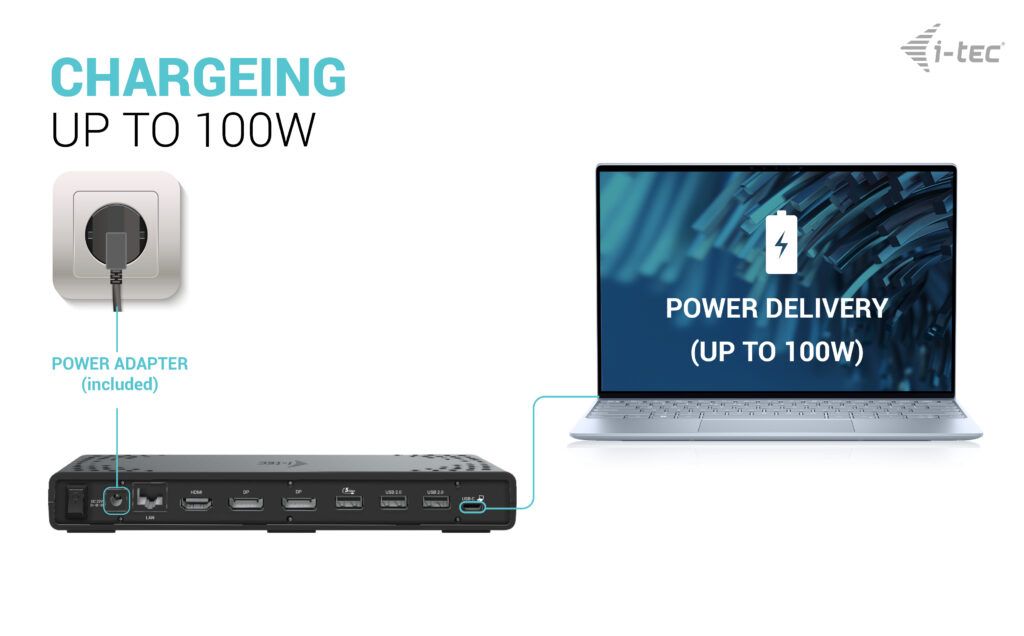 USB-C TRIPLE DISPLAY DOCKING/STATION GEN 2 PD 100W_5