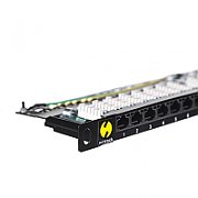 NETRACK 104-10 Netrack patchpanel 19 24 ports cat. 5e UTP LSA, 0,5U with shelf_1