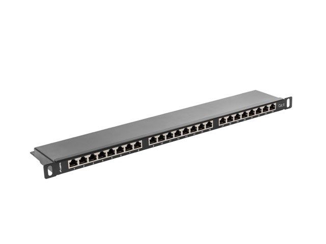 LANBERG PPS6-0024-B Lanberg Patch Panel 24 port 0.5U, cat. 6, shielded, black_3