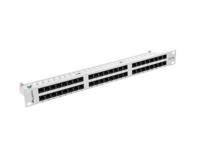 LANBERG PPU5-1048-S Lanberg Patch Panel 48 port 1U, cat. 5e, grey_4