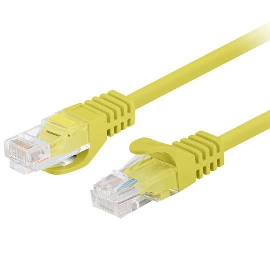 Cablu de retea tip Patch cord Lanberg  RJ45, 25 cm, galben