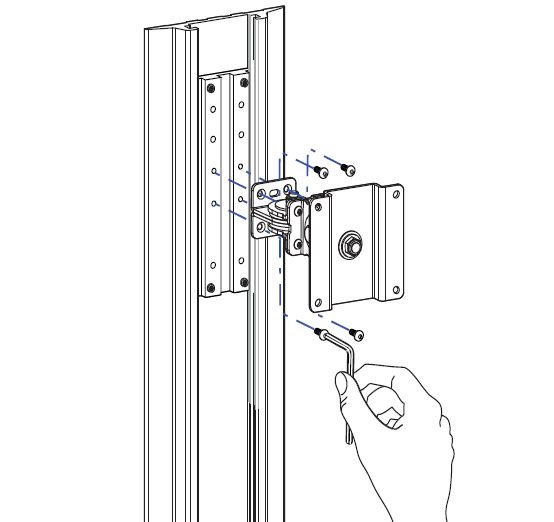 MOUNT. KIT SERIE100/200/300/400/IN ALU PROFILE WALLMOUNT TRACK_3