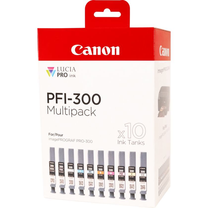 PFI-300 10INK MULTI PACK/MBK/PBK/C/M/Y/PC/PM/R/GY/CO_2