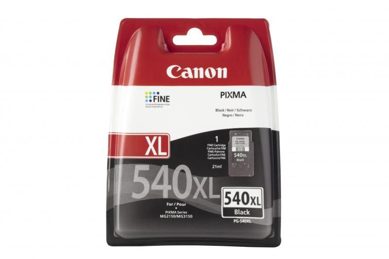 Cartus Cerneala Original Canon Black, PG-540XL, pentru Pixma MG2150|MG2250|MG3150|MG3250|MG3550|MG3650|MG4150|MG4250|MX375|MX395|MX435|MX455|MX475, , incl.TV 0.11 RON, 