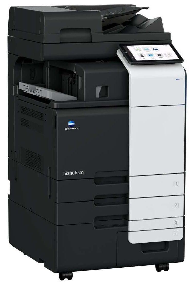 BIZHUB 300i cu ADF DUAL SCAN DF-714 , toner TN 330 25000 pagini si masa suport DK-516x