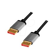 CABLU video LOGILINK, DisplayPort (T) la DisplayPort (T), 3m, conectori auriti, rezolutie maxima 8K (7680 x 4320) la 60 Hz, negru, 