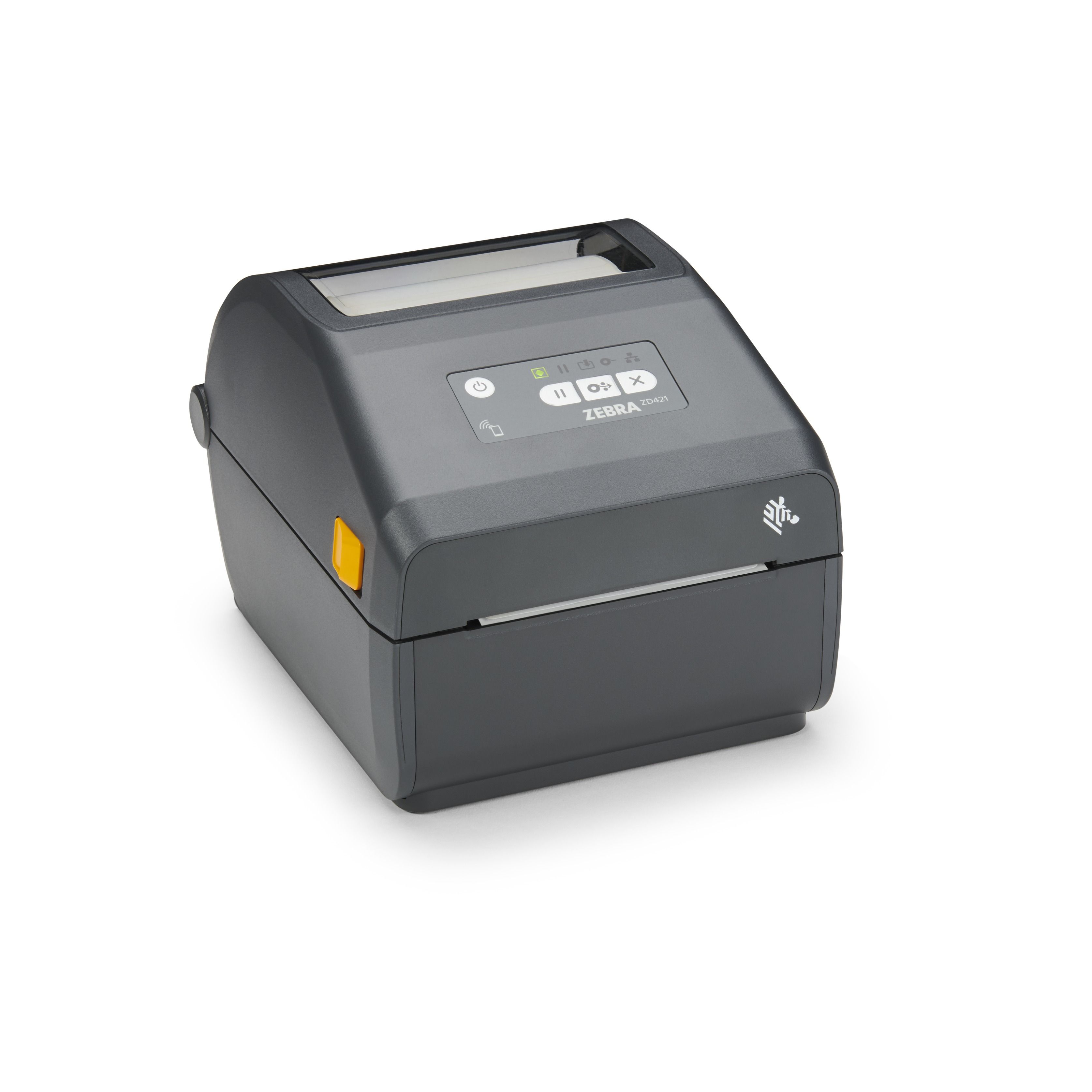 Thermal Transfer Cartridge Printer ZD421; 203 dpi, USB, USB Host, Modular Connectivity Slot, 802.11ac, BT4, ROW, EU and UK Cords, S_2