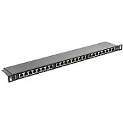 LANBERG PPS5-0024-B Lanberg Patch Panel 24 port 0.5U, cat. 5e, shielded, black_1