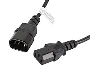 LANBERG CA-C13E-10CC-0018-BK Lanberg extension power cable C13-> C14 1.8m