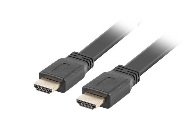 LANBERG CA-HDMI-21CU-0050-BK Lanberg cable HDMI M/M V2.0 5M Black Flat_2