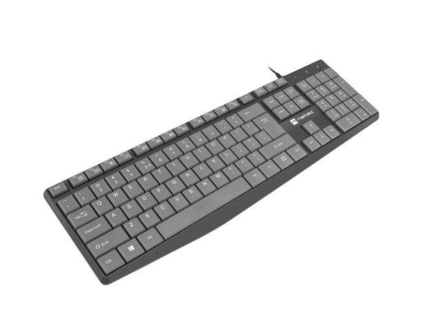 NATEC NKL-1507 Natec Keyboard NAUTILUS SLIM Black/Grey, USB, US Layout_5