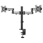 DESK MOUNT DUAL MONITOR ARM/UP TO 32IN MONITORS DUAL SWIVEL_1