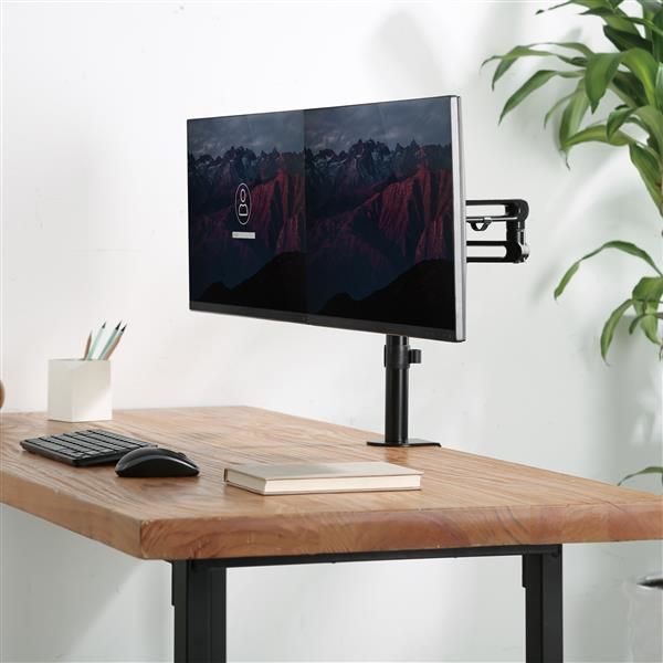 DESK MOUNT DUAL MONITOR ARM/UP TO 32IN MONITORS DUAL SWIVEL_7