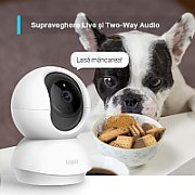 TP-Link Camera Supraveghere Wireless Pan/Tilt TC71, Senzor:1/2.9“, F2.4, 4mm, PAN  340° , Tilt: 70°, IR pana la 9m, Rezolutie: 2K 3MP 2304 x 1296, 15FPS, Compresie video: H.264, Microfon si difuzor incorporate, Port microSD(512gb max), Motion Detection, Person Detection, BabyCry Detection, Rata