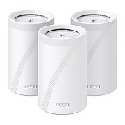 TP-LINK DECO BE65(3-PACK) Sistem Mesh WI-FI 7, BE9300, TRI-BAND, Standarde wireless: IEEE 802.11be/ax 6 GHz, IEEE 802.11be/ax/ac/n/a 5 GHz, IEEE 802.11ax/n/b/g 2.4 GHz, Viteze wireless: BE9300 6 GHz: 5760 Mbps (802.11be), 5 GHz: 2880 Mbps (802.11be), 2.4 GHz: 574 Mbps (802.11ax), 8 x antene interne_1