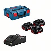 BOSCH. BATTERY 18V 5 0Ah x3 +CHARGER GAL 18V-40 +LB_1