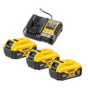 DEWALT CHARGER DCB1104 +3x5.0Ah DCB1104P3