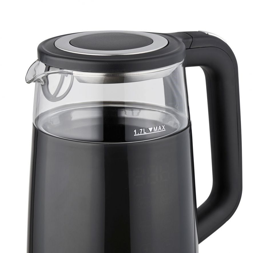 ELDOM C530 NEVO electric kettle 1.7 L 2200 W Black  Transparent_11