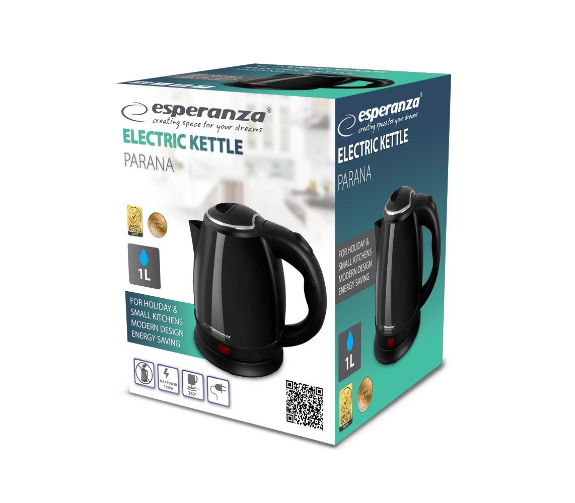 Esperanza EKK128K Electric kettle 1 L Black 1350W_2