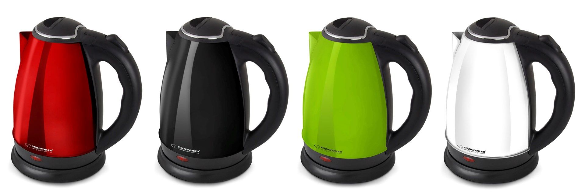 Esperanza EKK113G electric kettle 1.8 L 1800 W Black  Green_3