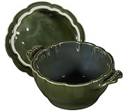 Mini Cocotte Ceramic Round Artichoke Staub - Green  470 ml_1