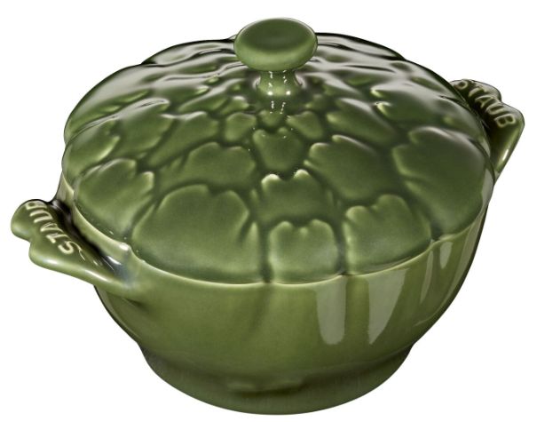 Mini Cocotte Ceramic Round Artichoke Staub - Green  470 ml_3