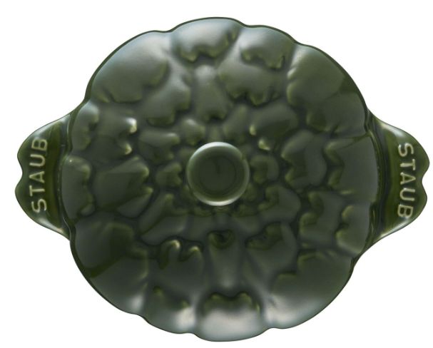 Mini Cocotte Ceramic Round Artichoke Staub - Green  470 ml_4