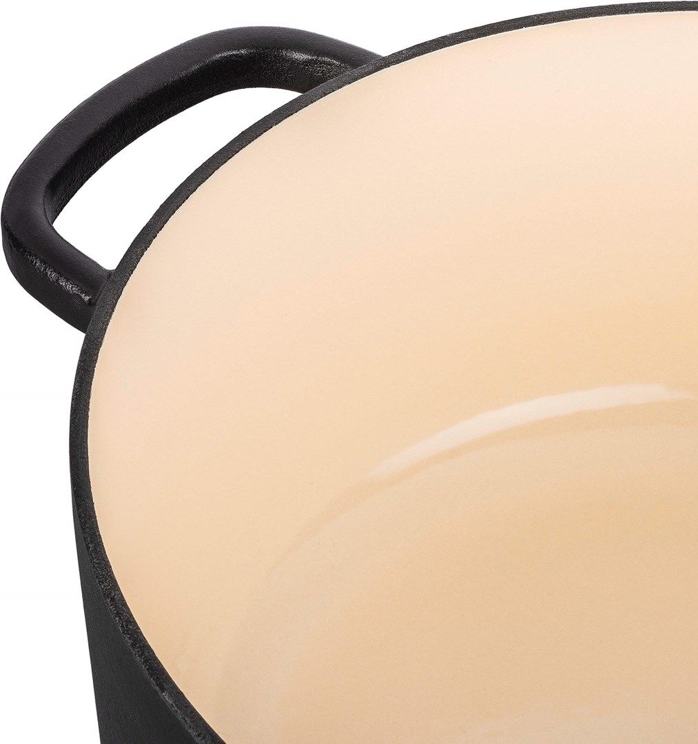 Ballarini Bellamonte Round Cast Iron Pot - Black  5.5 ltr_3